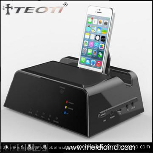 high quality music mini speaker with iphone docking and led display